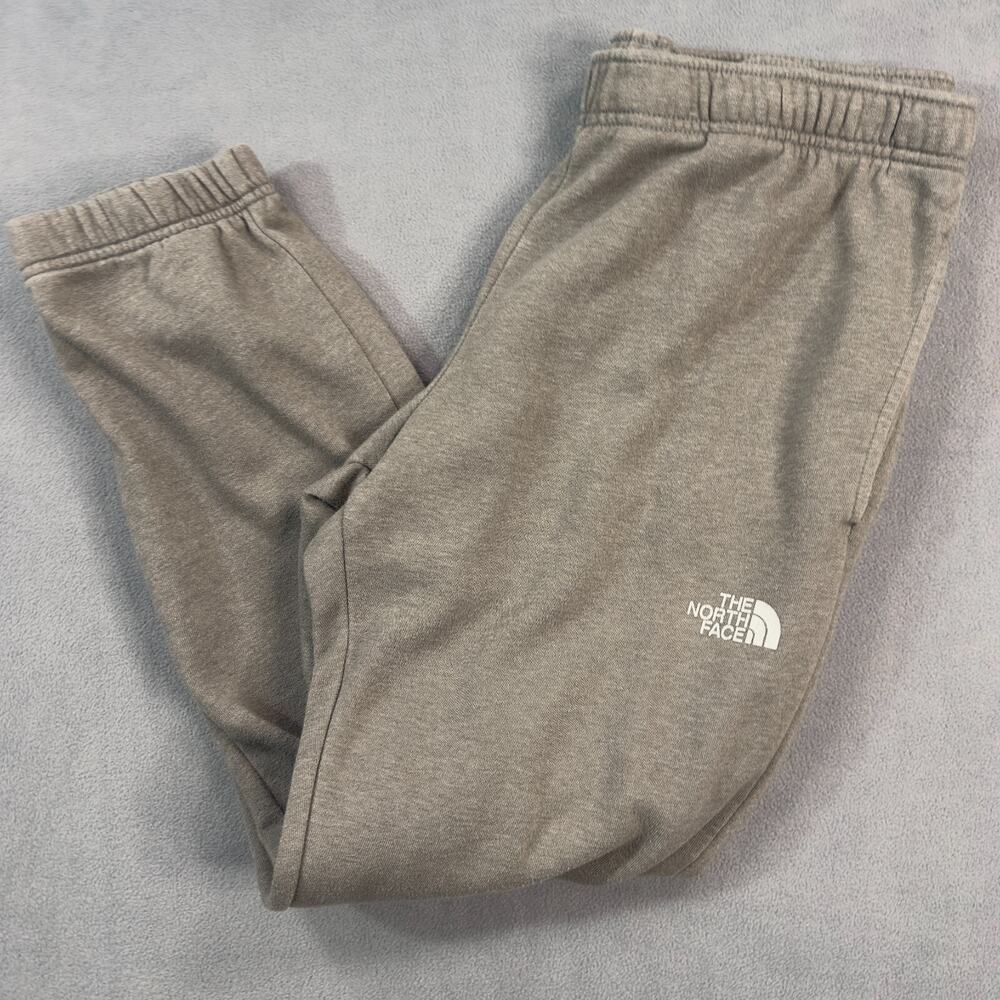 The North Face Fleece Joggers Mens Large Gray Sweat Pants Athletic Tapered